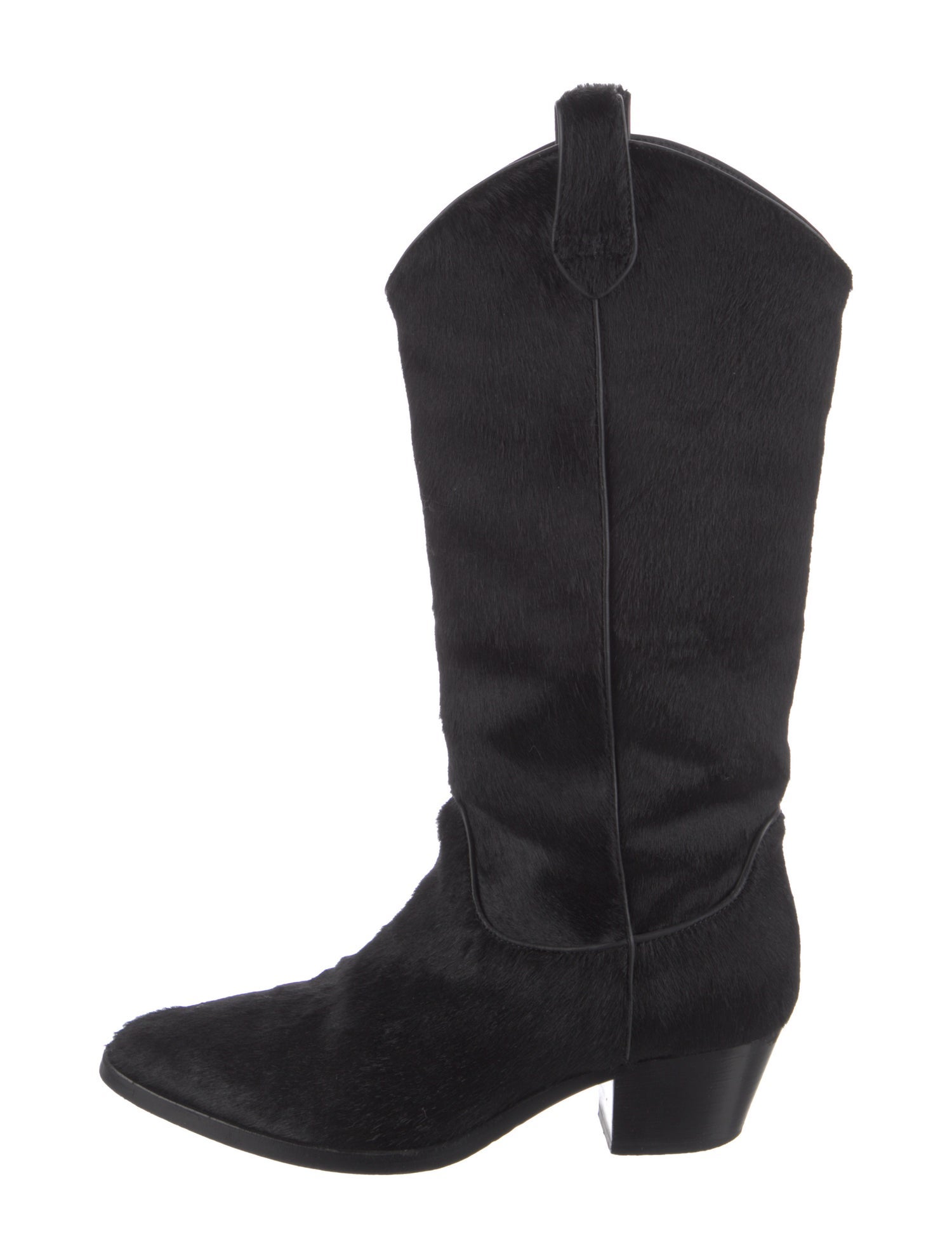 Max Mara Ponyhair Western Boots