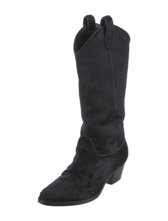 Max Mara Ponyhair Western Boots