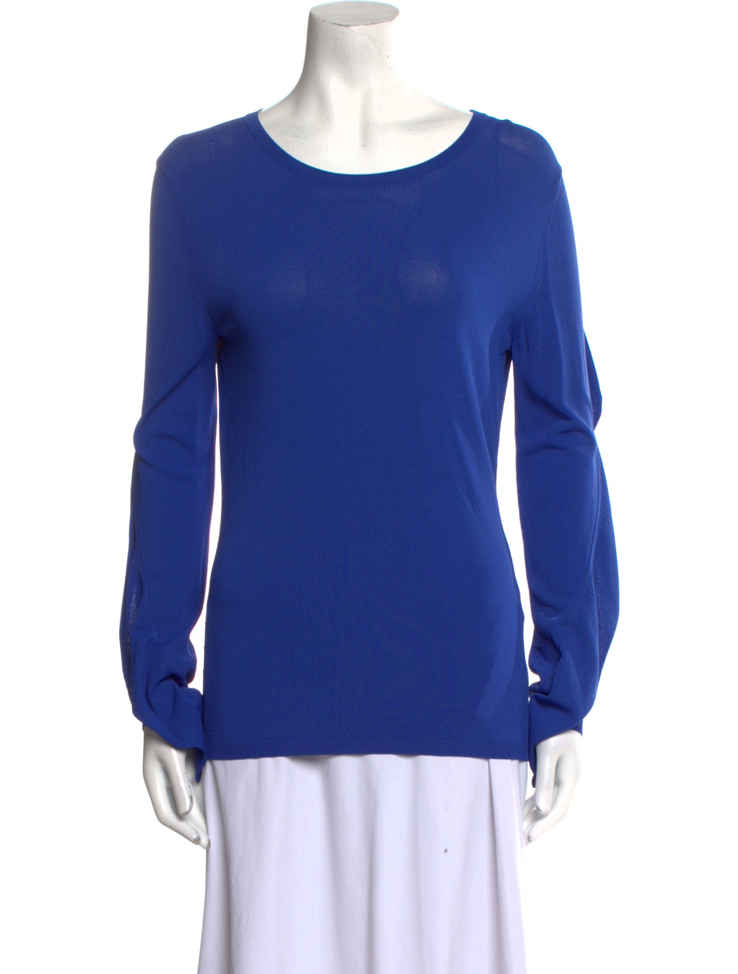 Max Mara Scoop Neck Long Sleeve Top