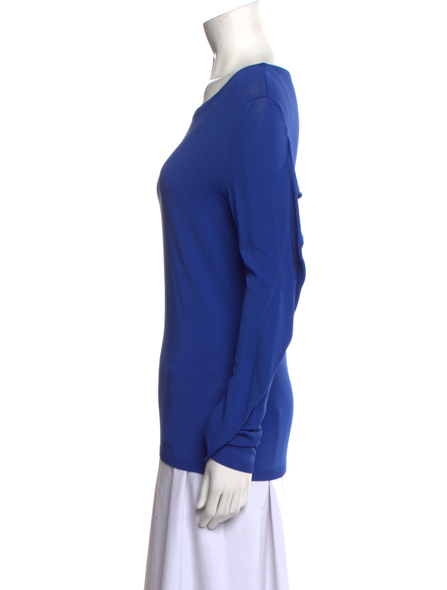 Max Mara Scoop Neck Long Sleeve Top
