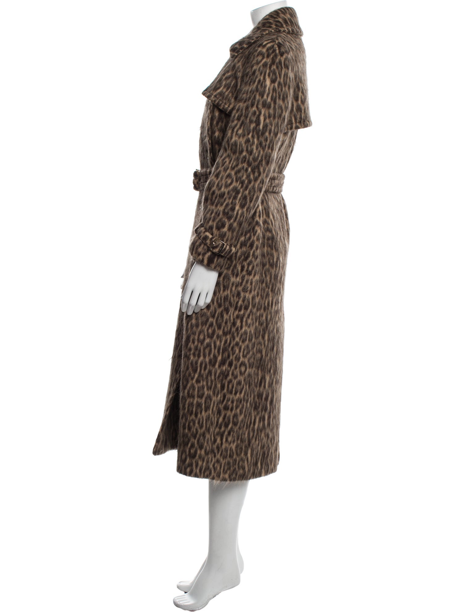 Max Mara Virgin Wool Animal Print Coat