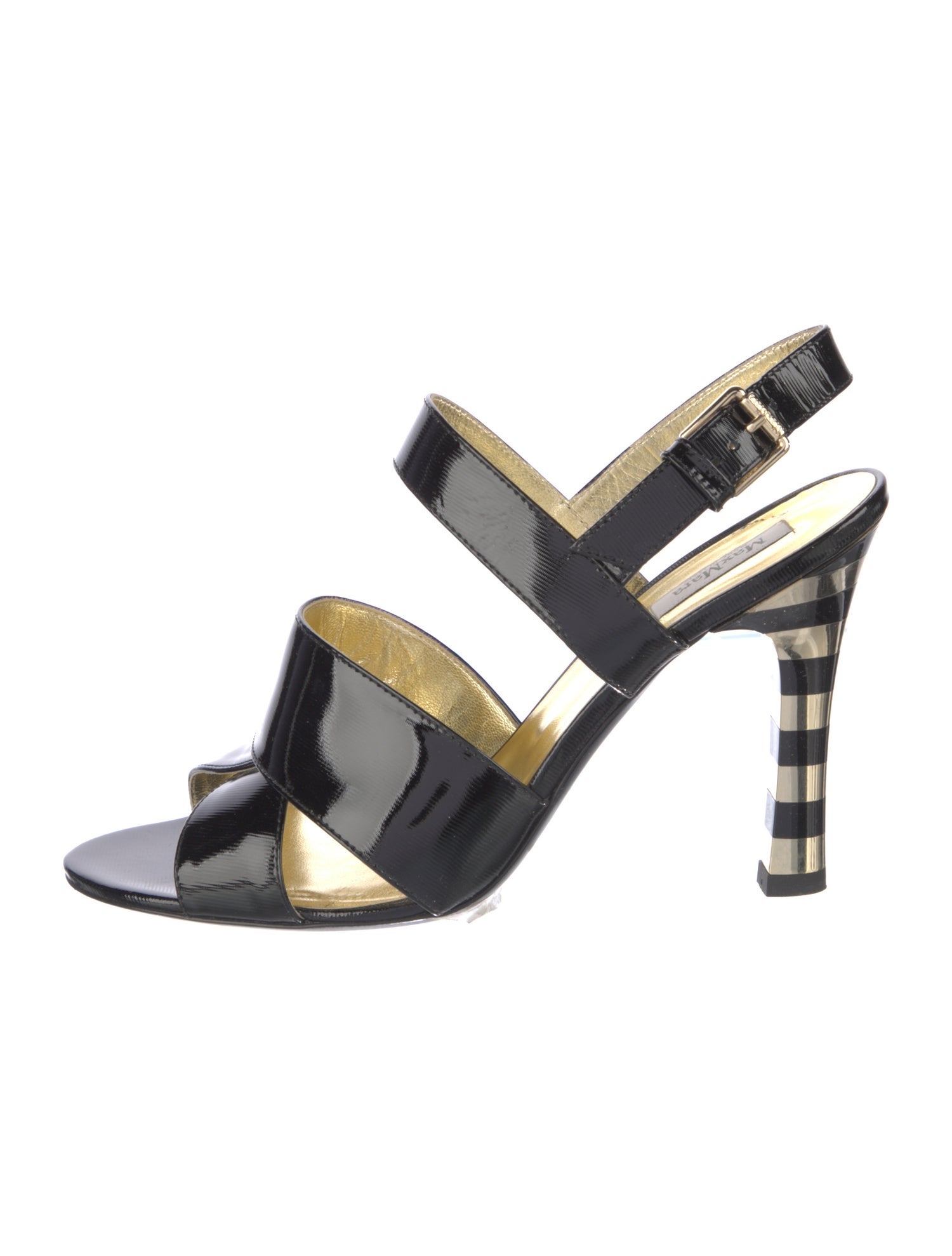 Max Mara Patent Leather Slingback Sandals