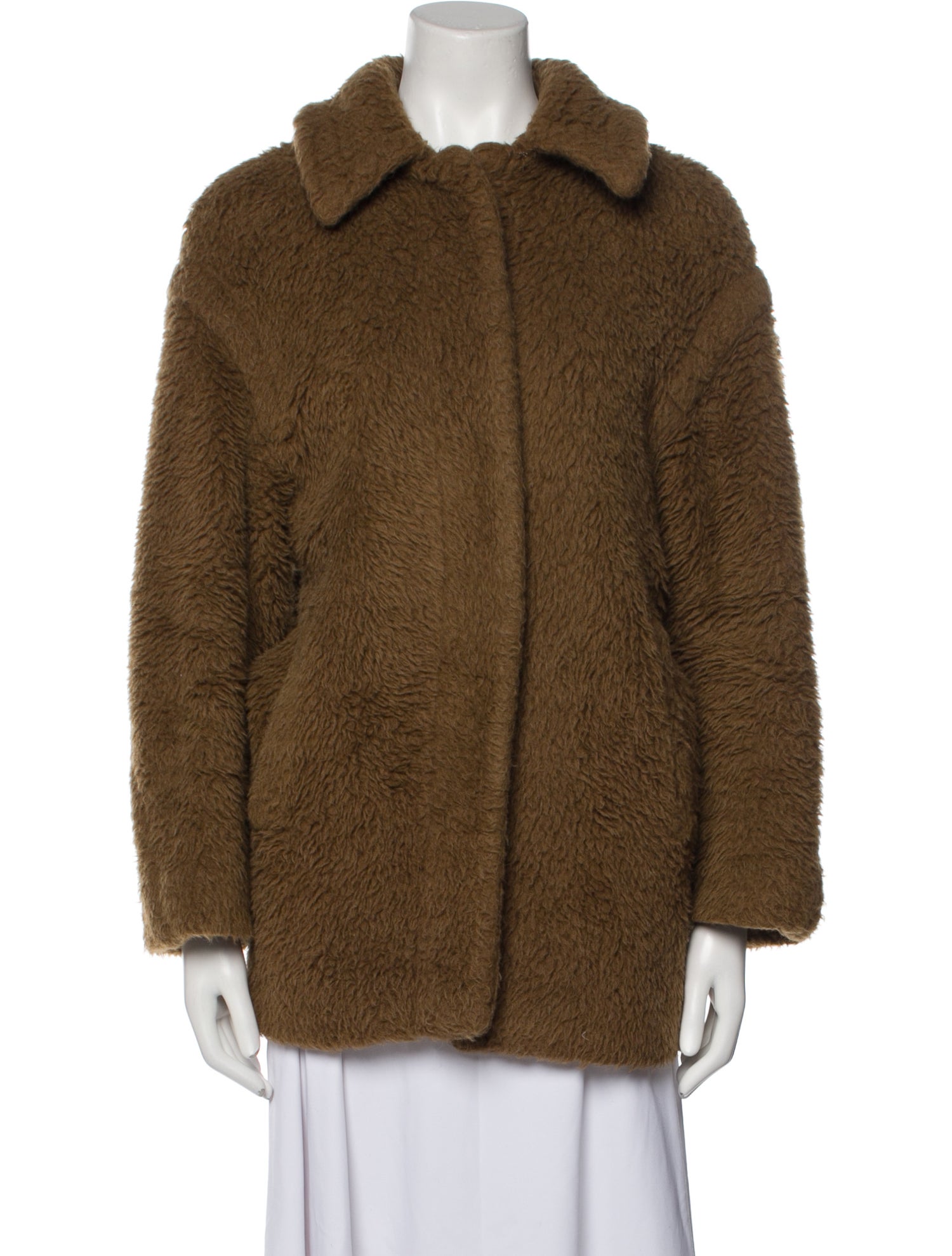 Max Mara Alpaca Faux Fur Coat