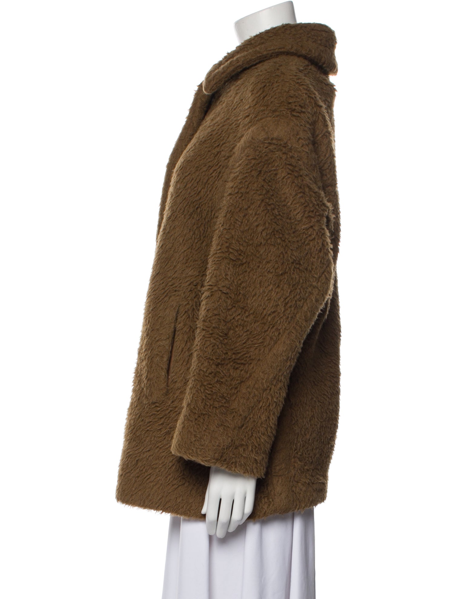 Max Mara Alpaca Faux Fur Coat