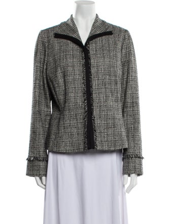 Max Mara Tweed Pattern Blazer