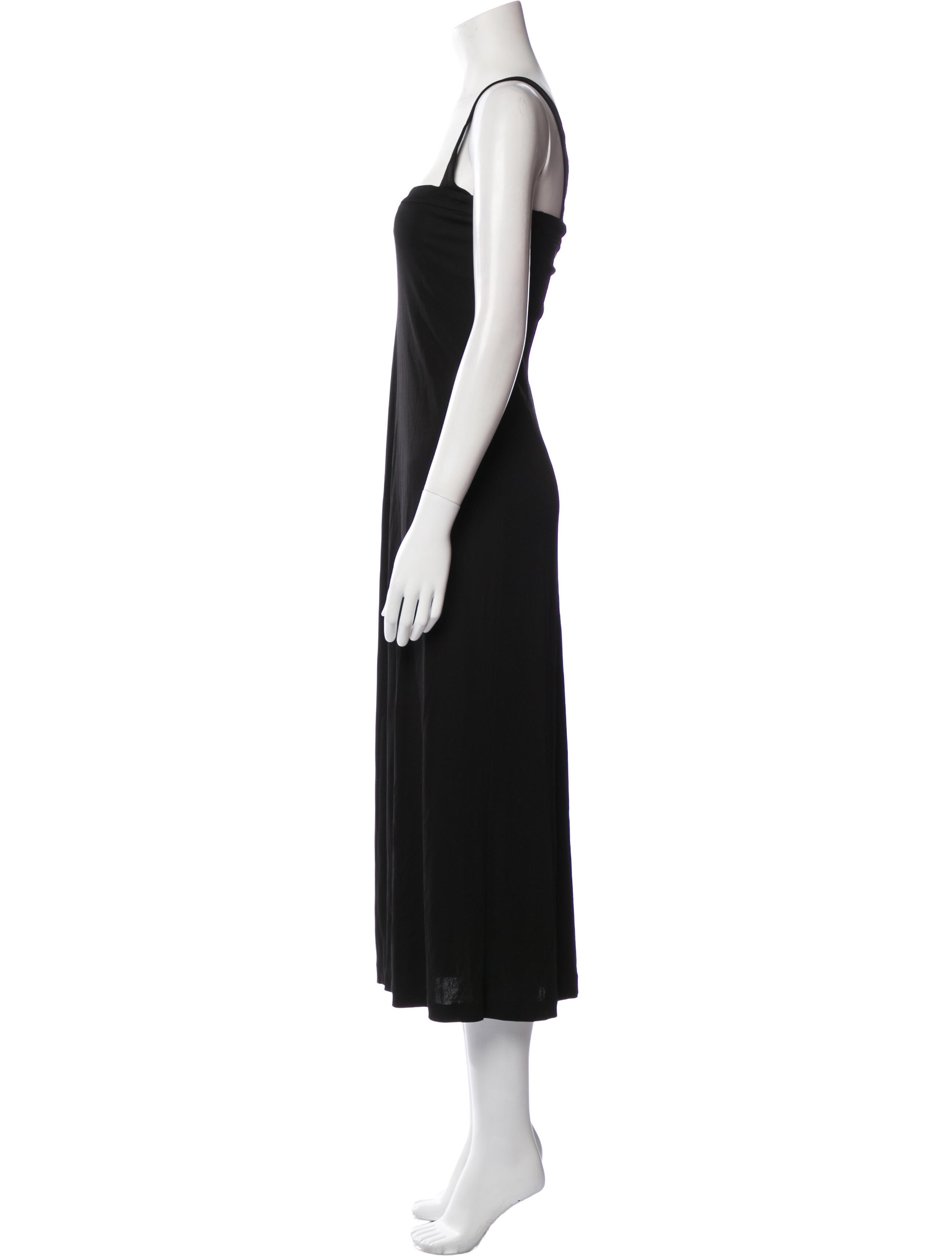 Max Mara Square Neckline Long Dress