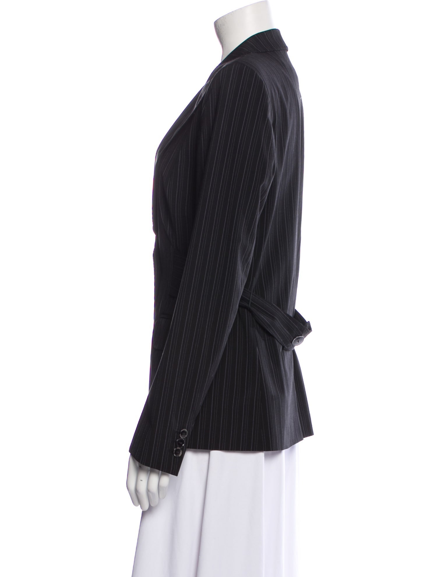 Max Mara Virgin Wool Striped Blazer