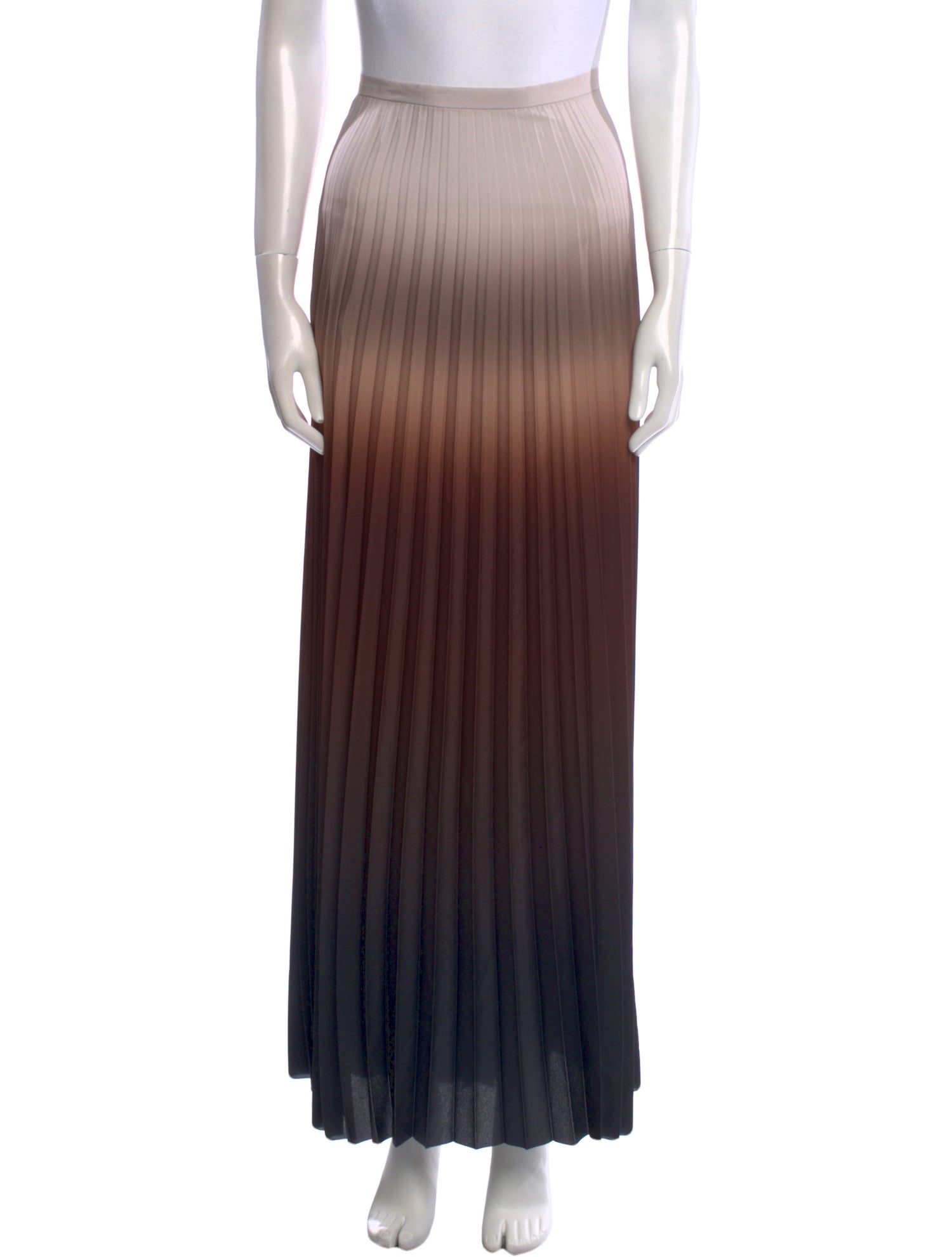Max Mara Pleated Accents Long Skirt