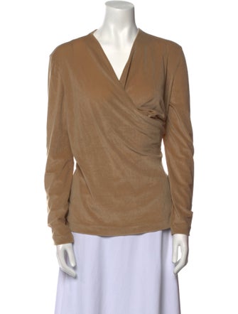 Max Mara Cowl Neck Long Sleeve Blouse