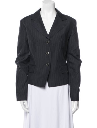 Max Mara Linen Striped Blazer