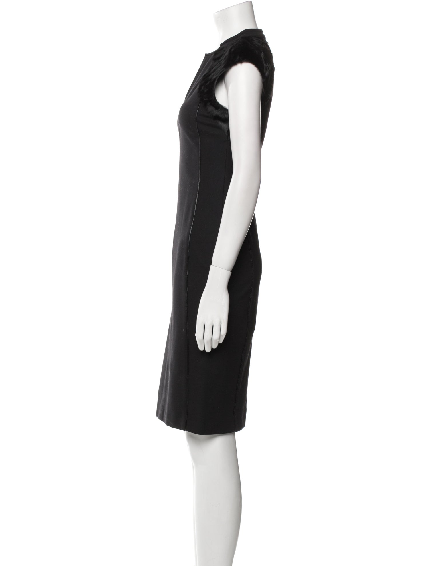 Max Mara V-Neck Knee-Length Dress