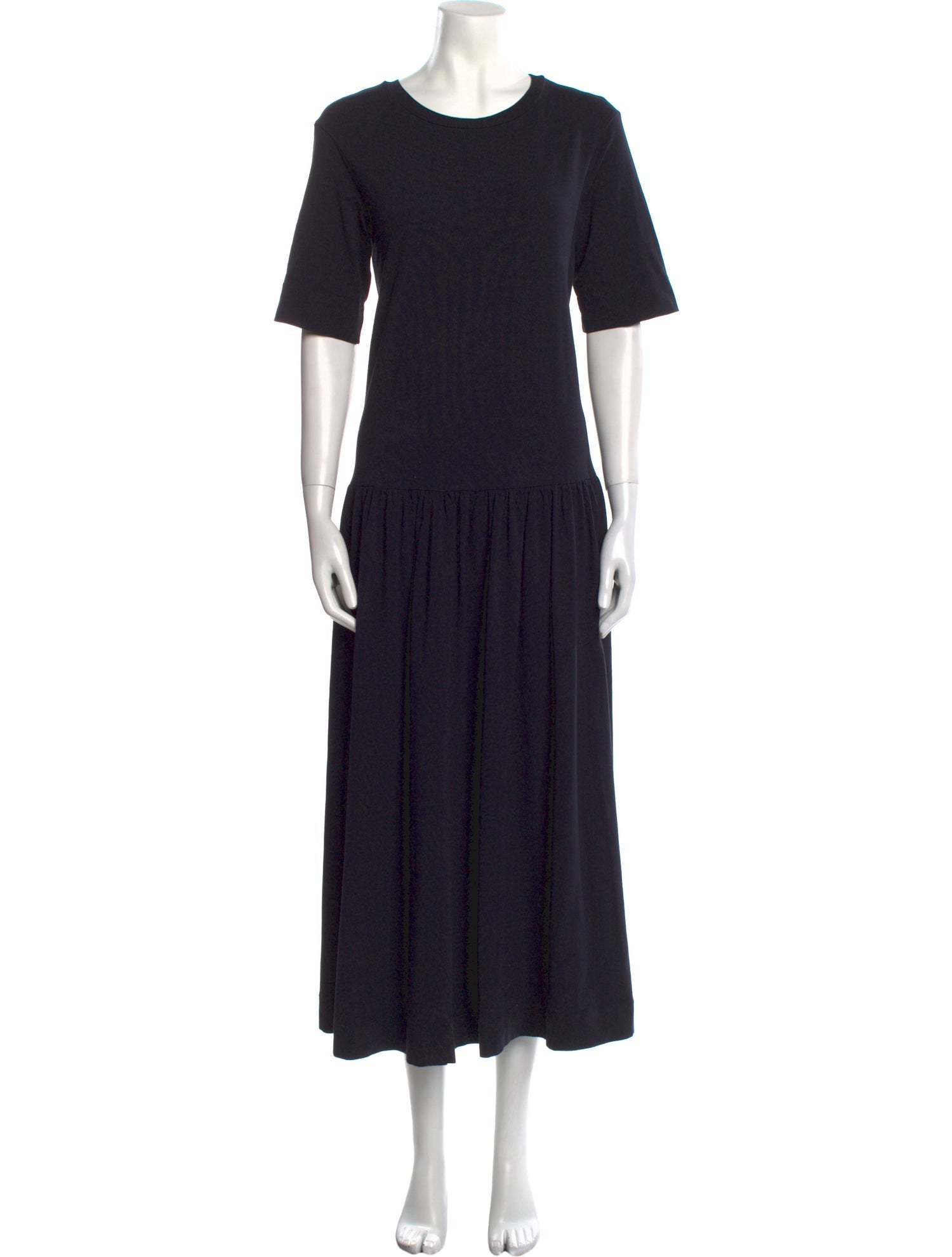 Max Mara Crew Neck Long Dress