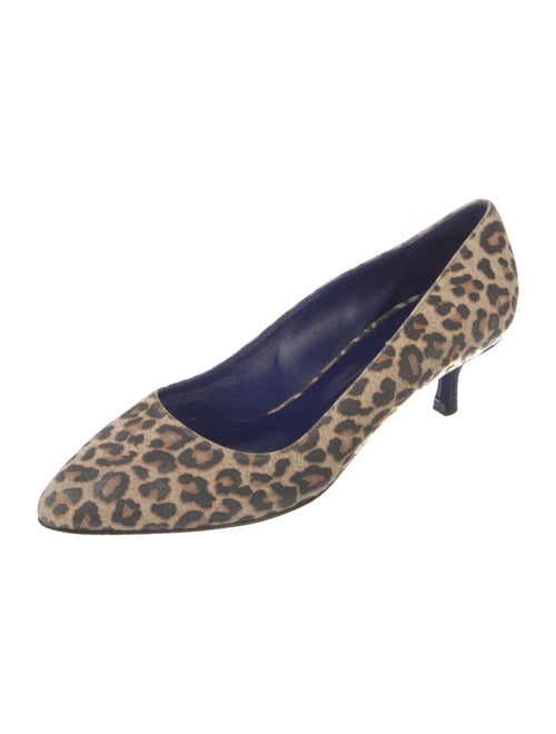 Max Mara Suede Animal Print Pumps
