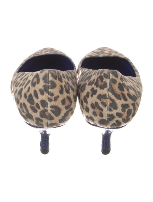 Max Mara Suede Animal Print Pumps