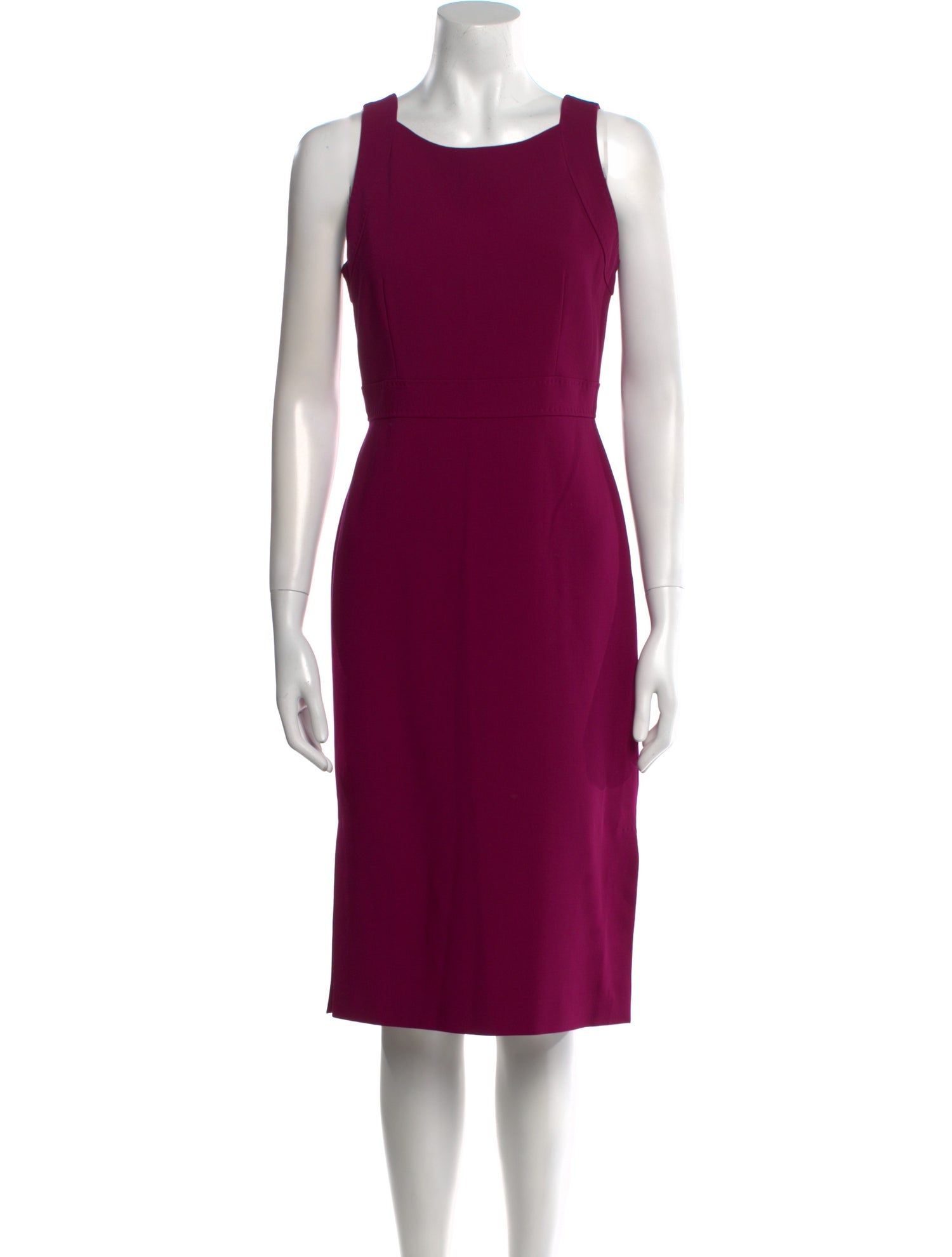 Max Mara Virgin Wool Knee-Length Dress