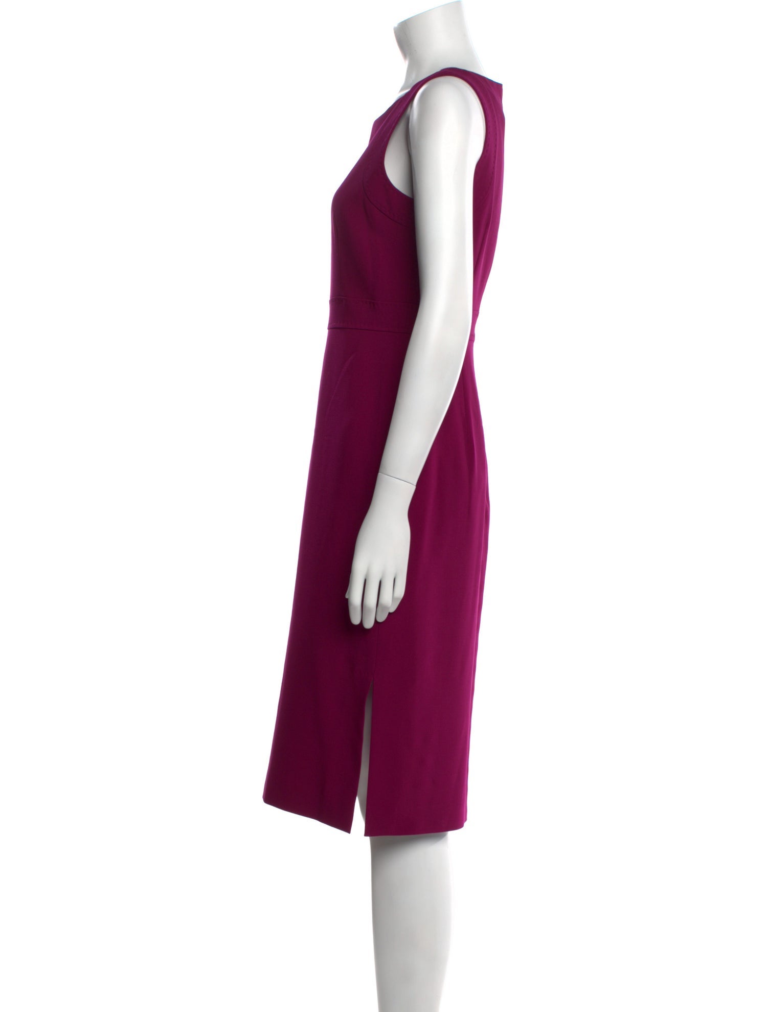 Max Mara Virgin Wool Knee-Length Dress