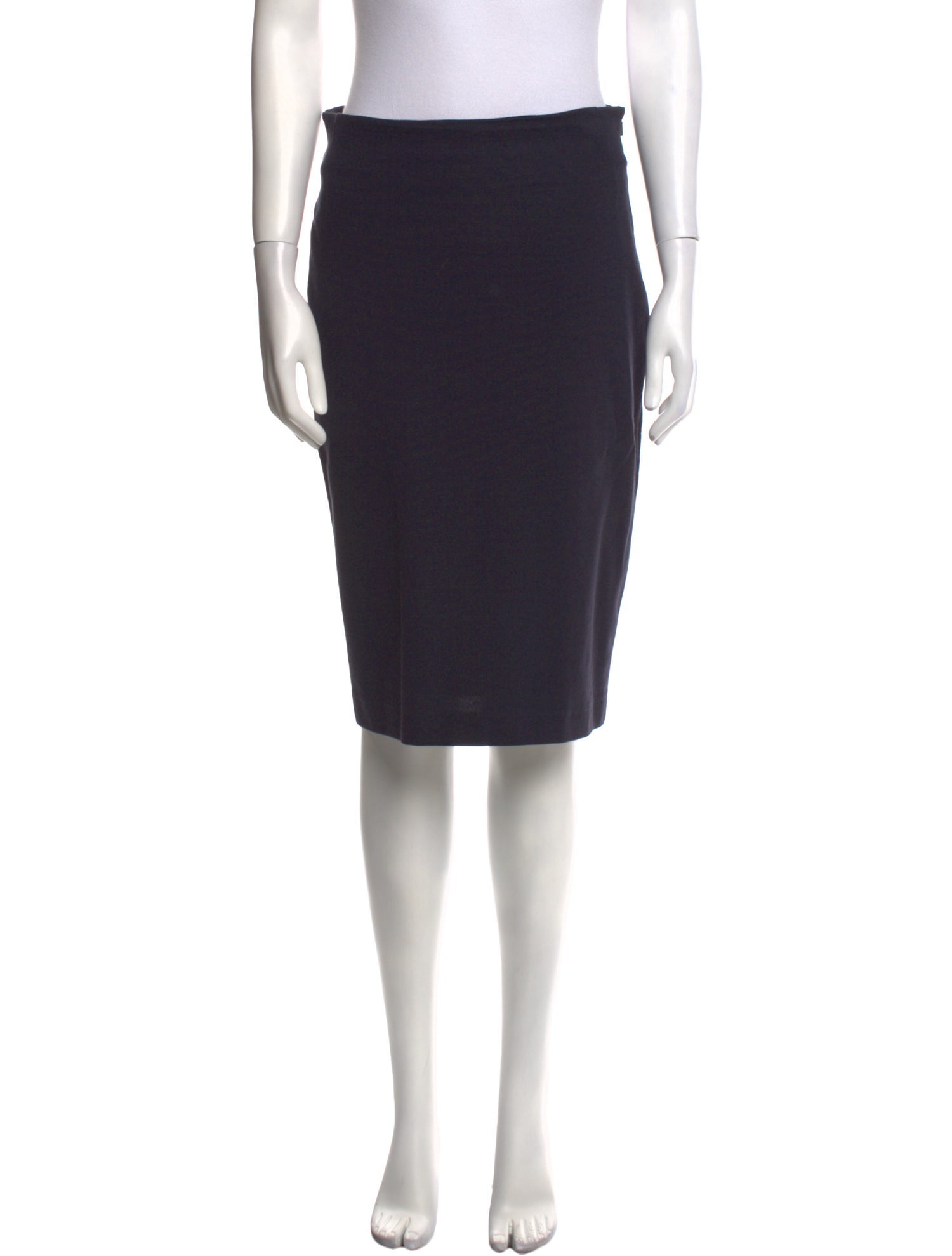 Max Mara Virgin Wool Knee-Length Skirt