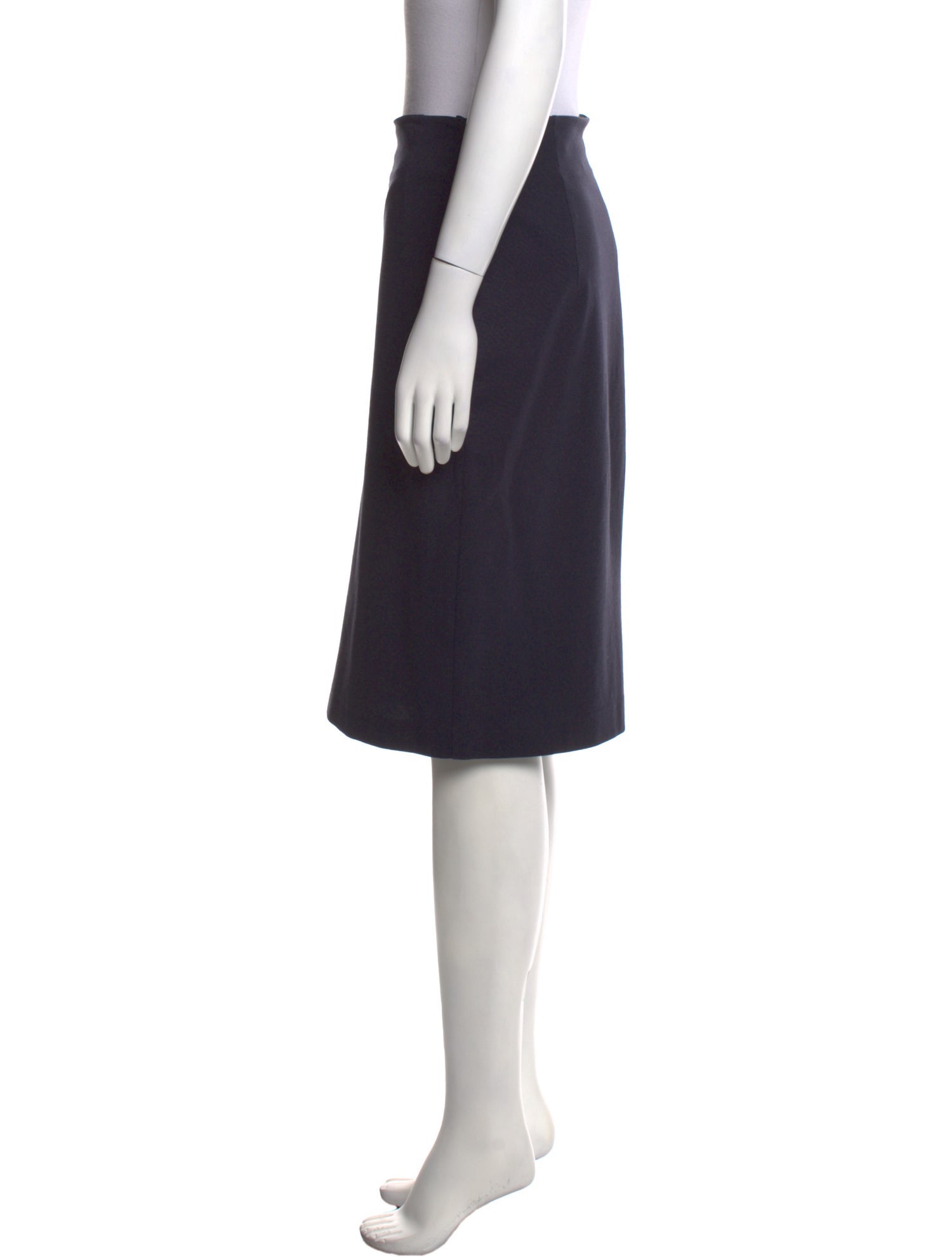 Max Mara Virgin Wool Knee-Length Skirt