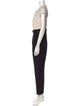 Max Mara Colorblock Pattern Crew Neck Jumpsuit