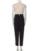 Max Mara Colorblock Pattern Crew Neck Jumpsuit