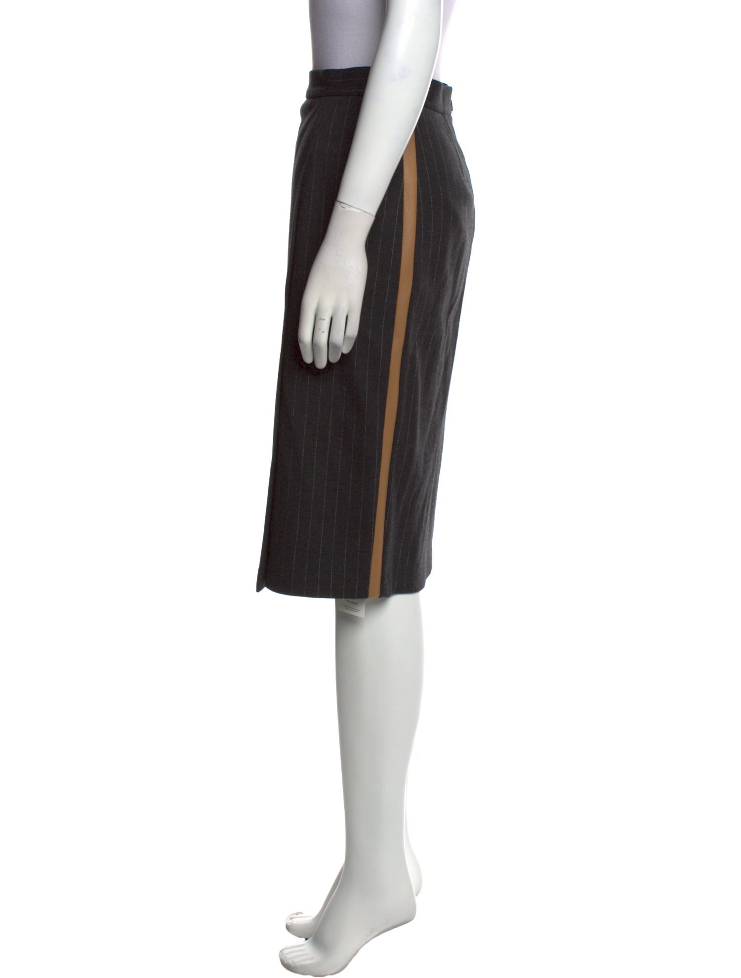 Max Mara Virgin Wool Knee-Length Skirt