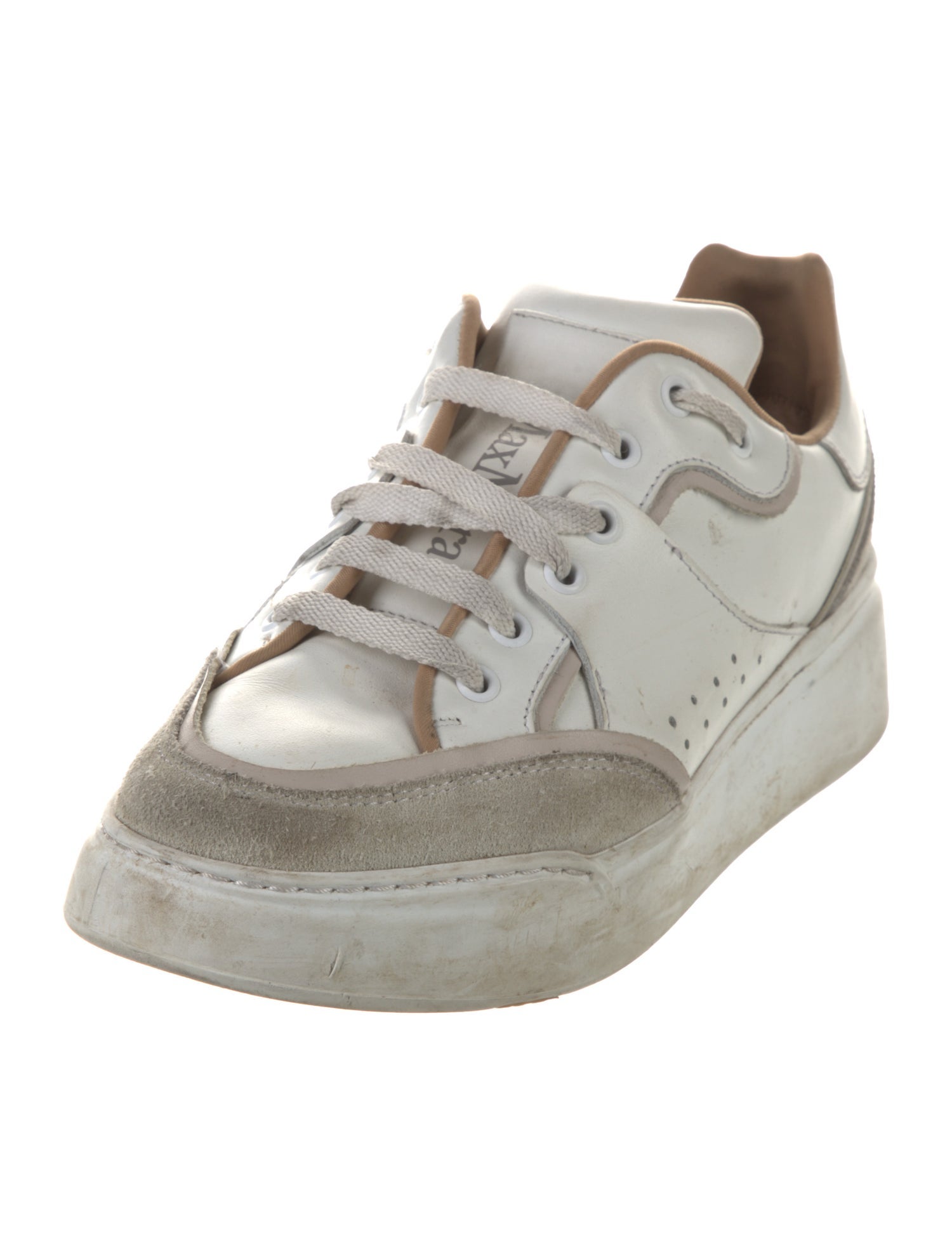 Max Mara Leather Printed Sneakers