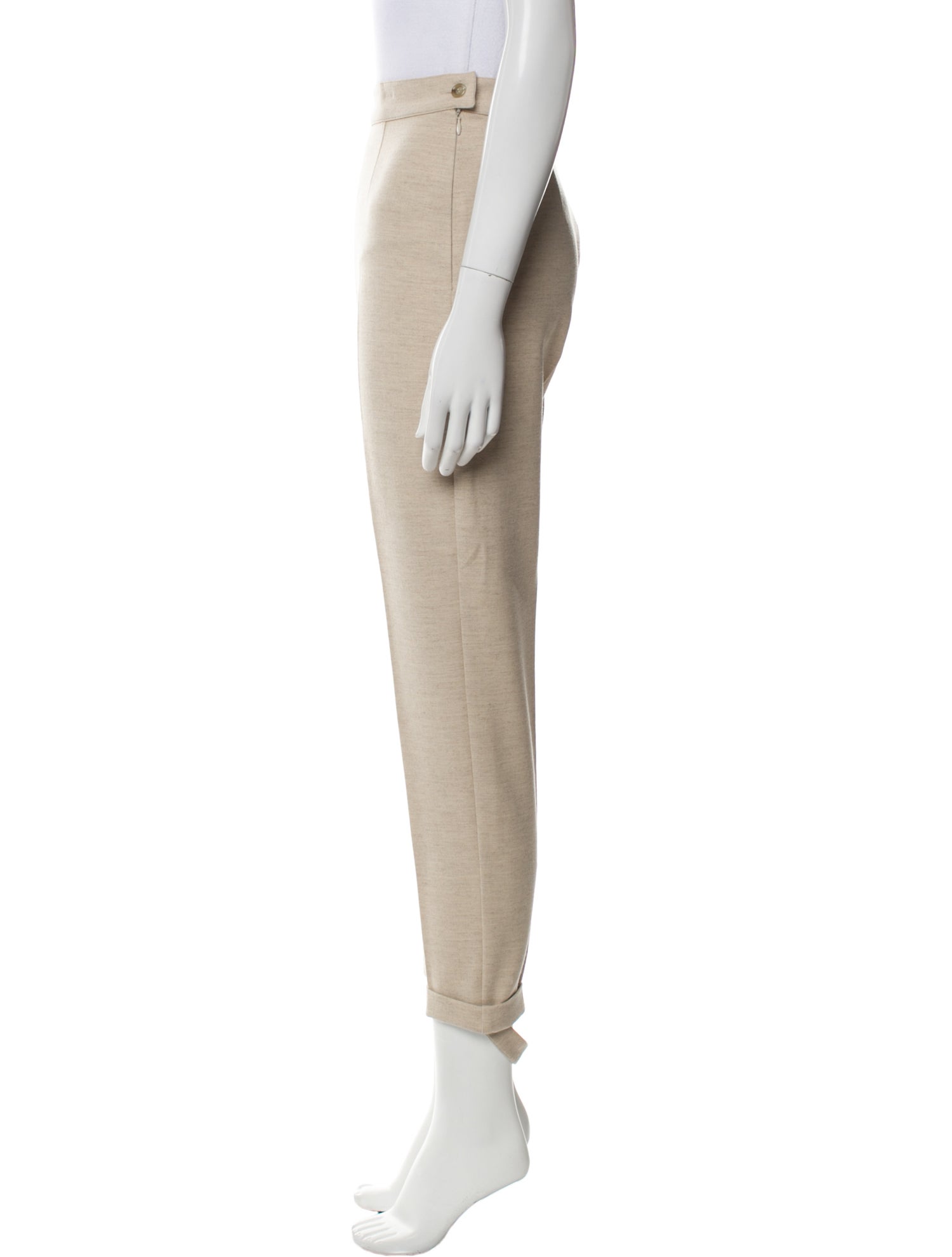 Max Mara Wool Skinny Leg Pants