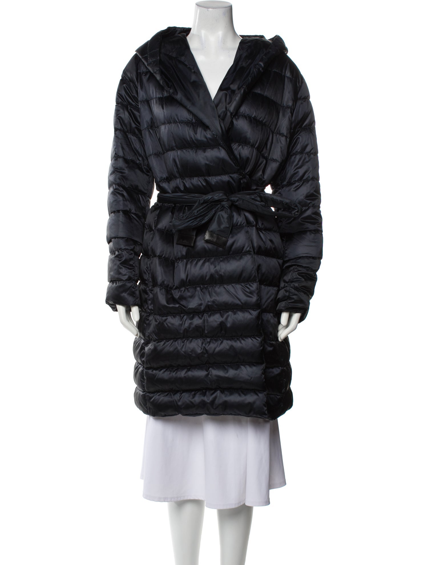 Max Mara Nylon Faux Fur Coat