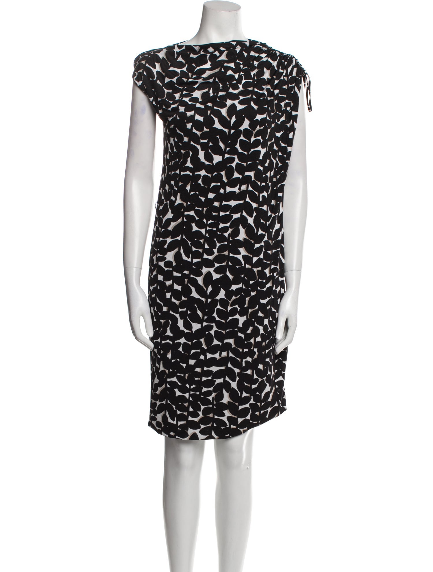 Max Mara Printed Knee-Length Dress