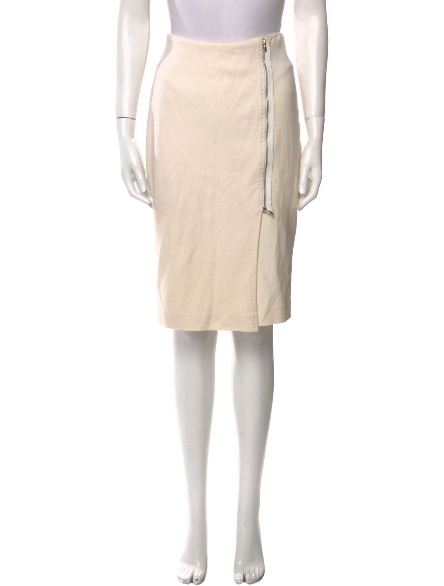 Max Mara Virgin Wool Knee-Length Skirt