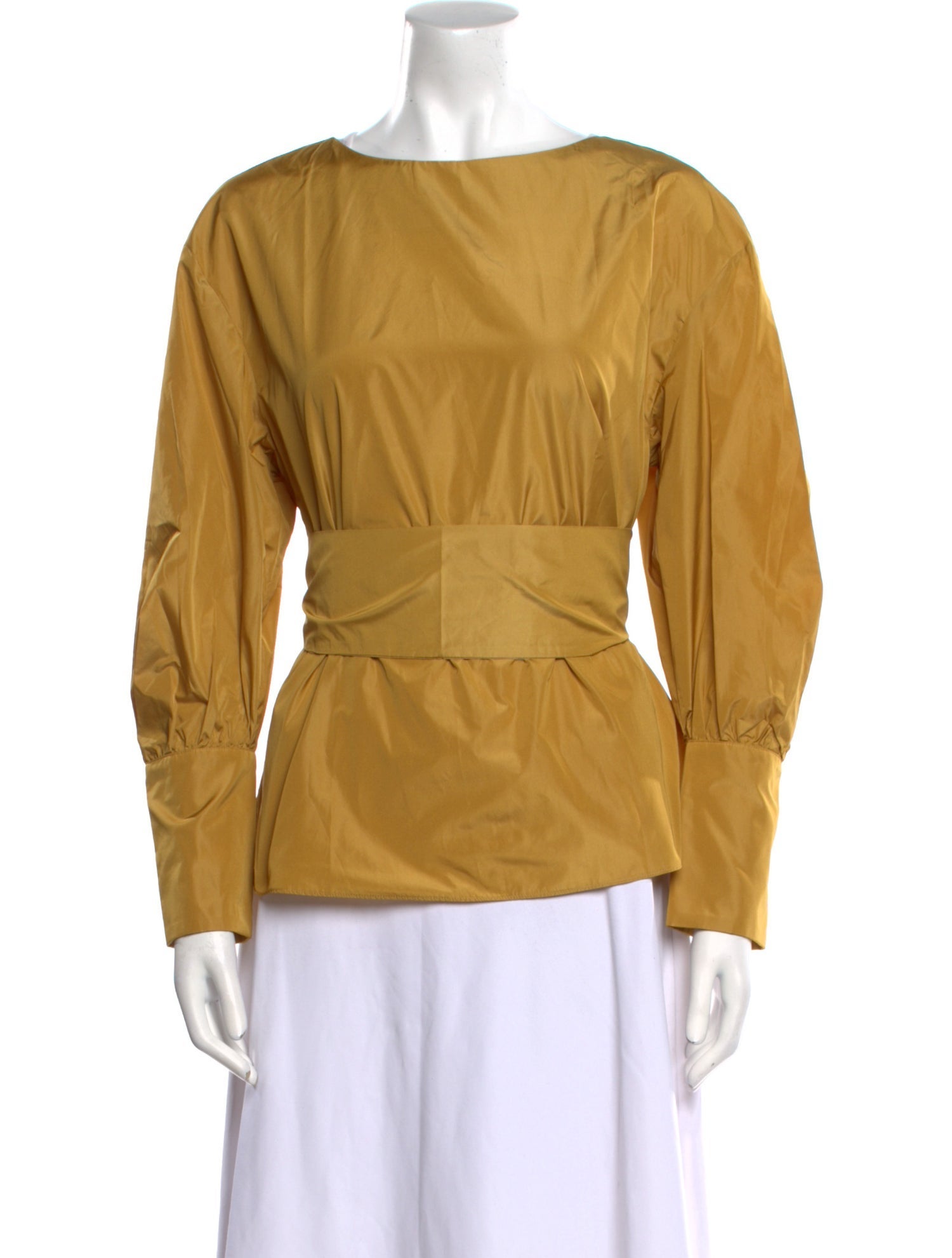 Max Mara Bateau Neckline Long Sleeve Blouse w/ Tags