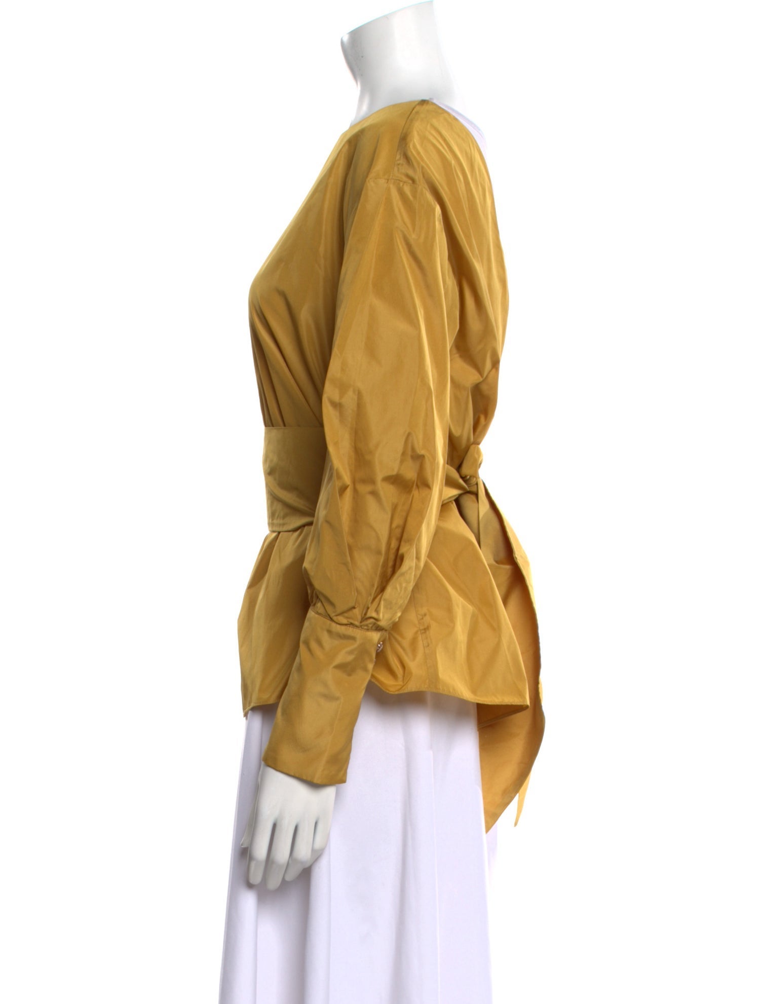 Max Mara Bateau Neckline Long Sleeve Blouse w/ Tags