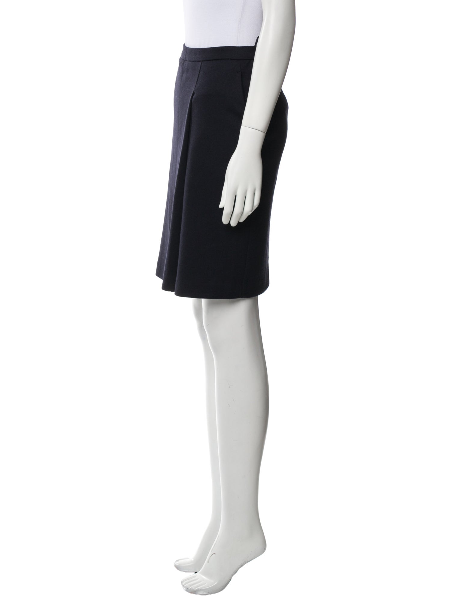 Max Mara Virgin Wool Knee-Length Skirt