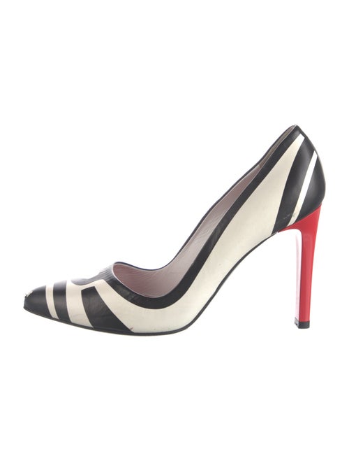 Max Mara Leather Animal Print Pumps