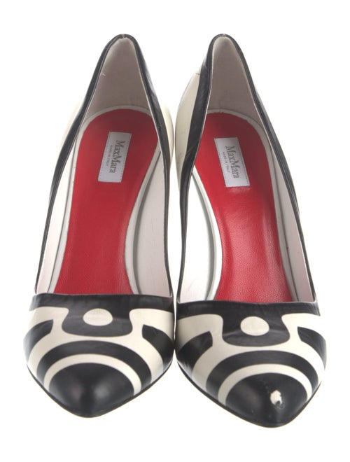 Max Mara Leather Animal Print Pumps