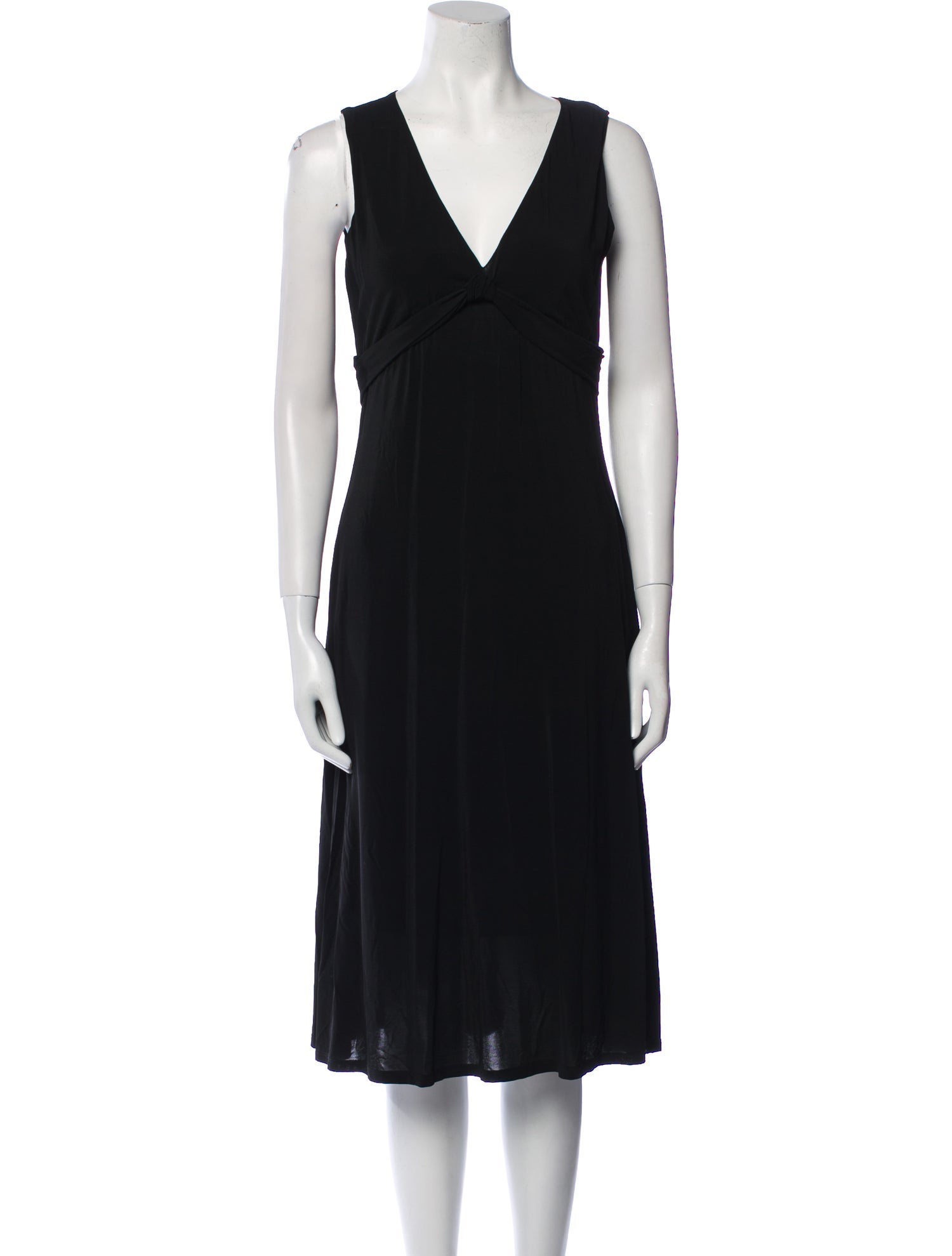 Max Mara V-Neck Midi Length Dress