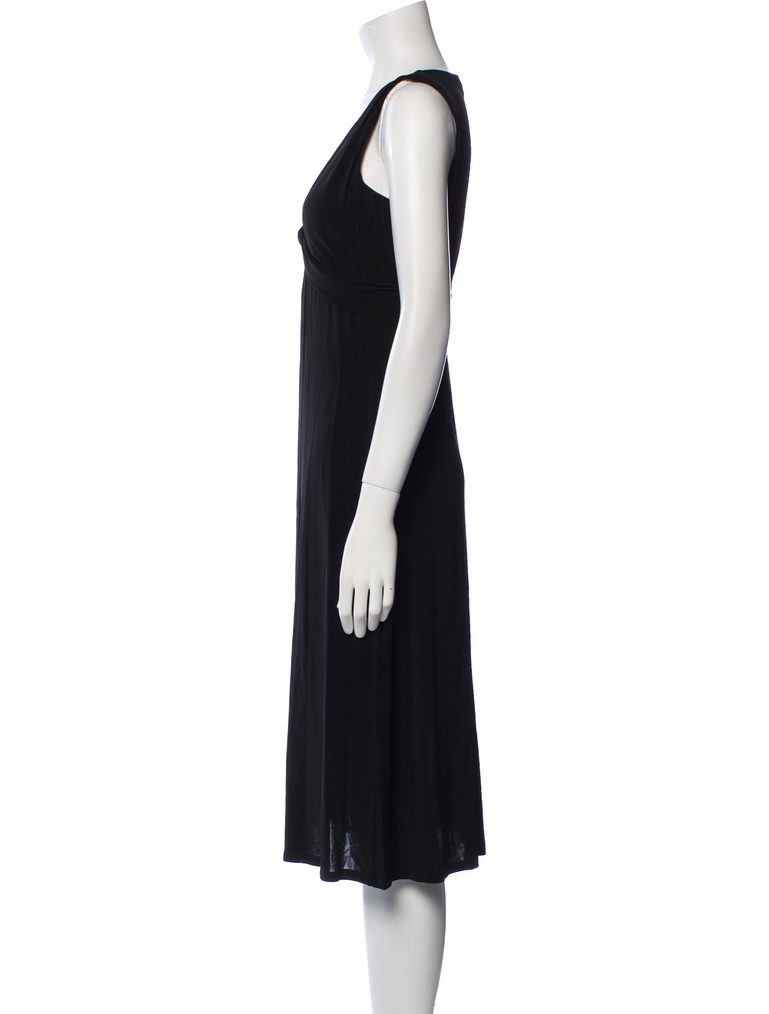 Max Mara V-Neck Midi Length Dress