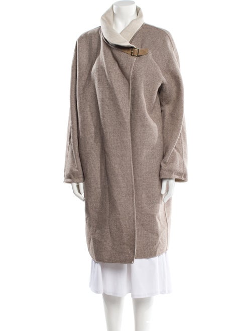 Max Mara Virgin Wool Faux Fur Coat