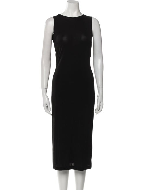 Max Mara Crew Neck Midi Length Dress