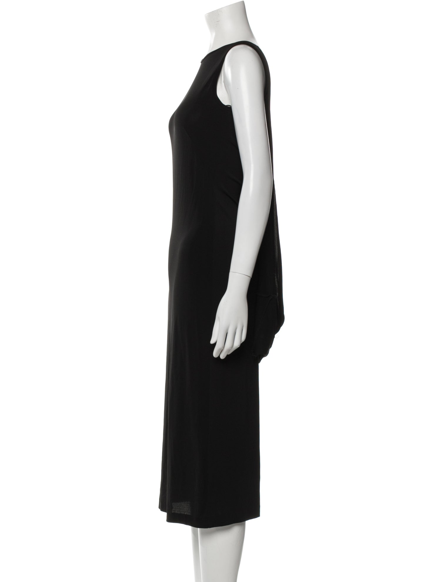 Max Mara Crew Neck Midi Length Dress