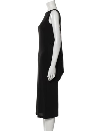 Max Mara Crew Neck Midi Length Dress