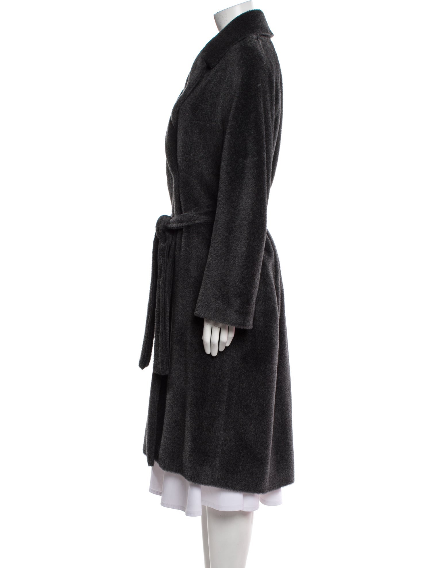 'S Max Mara Alpaca Faux Fur Coat