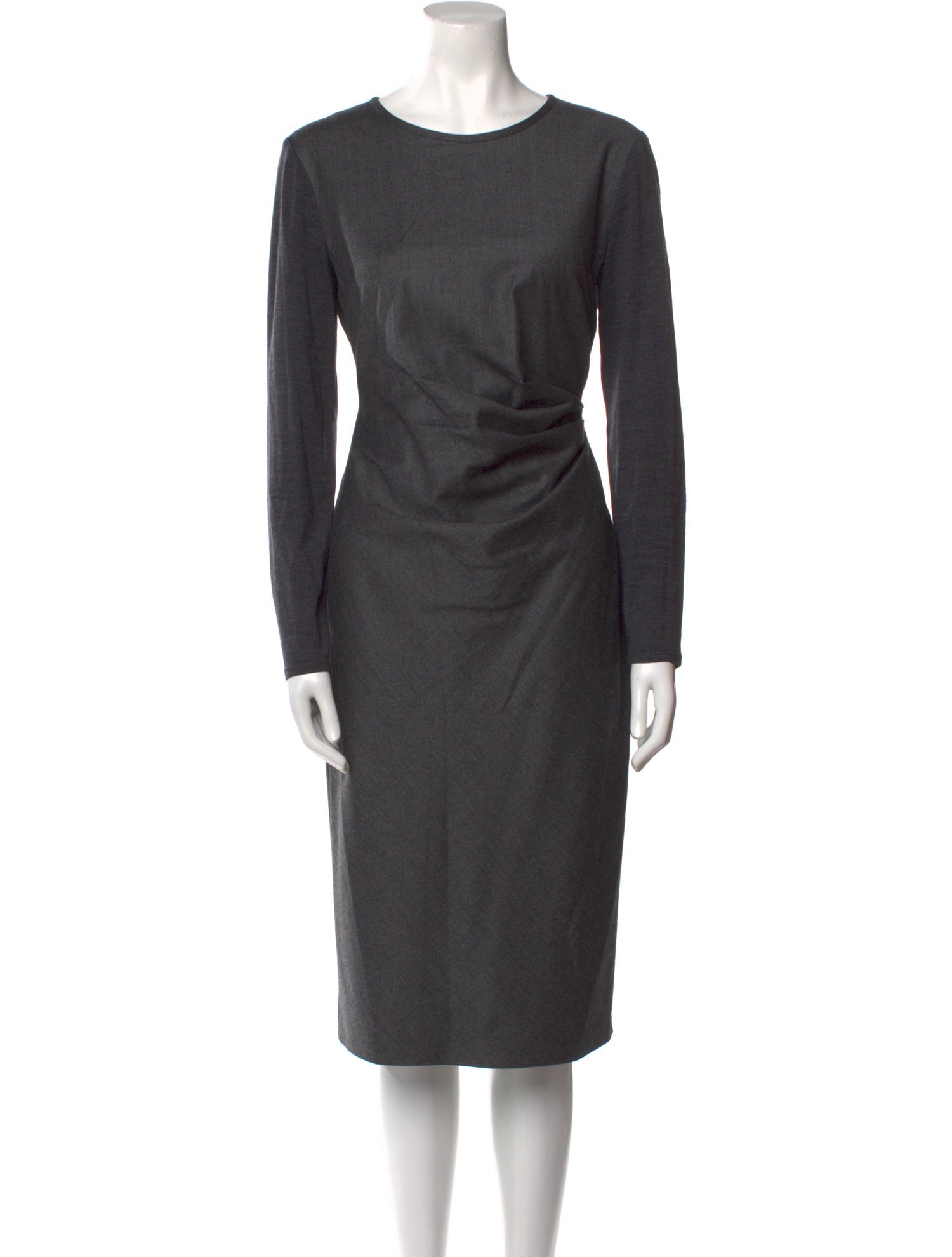 Max Mara Virgin Wool Midi Length Dress