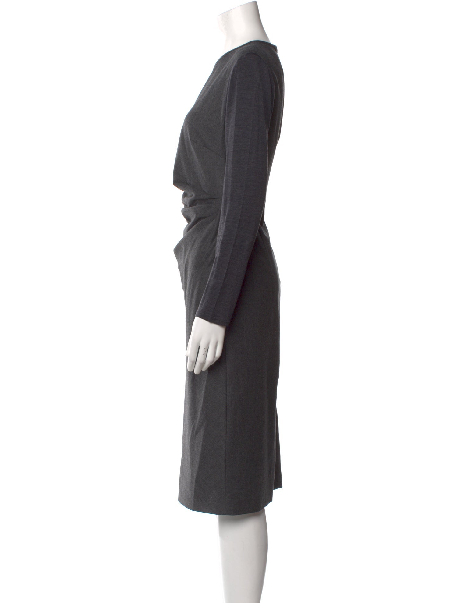 Max Mara Virgin Wool Midi Length Dress