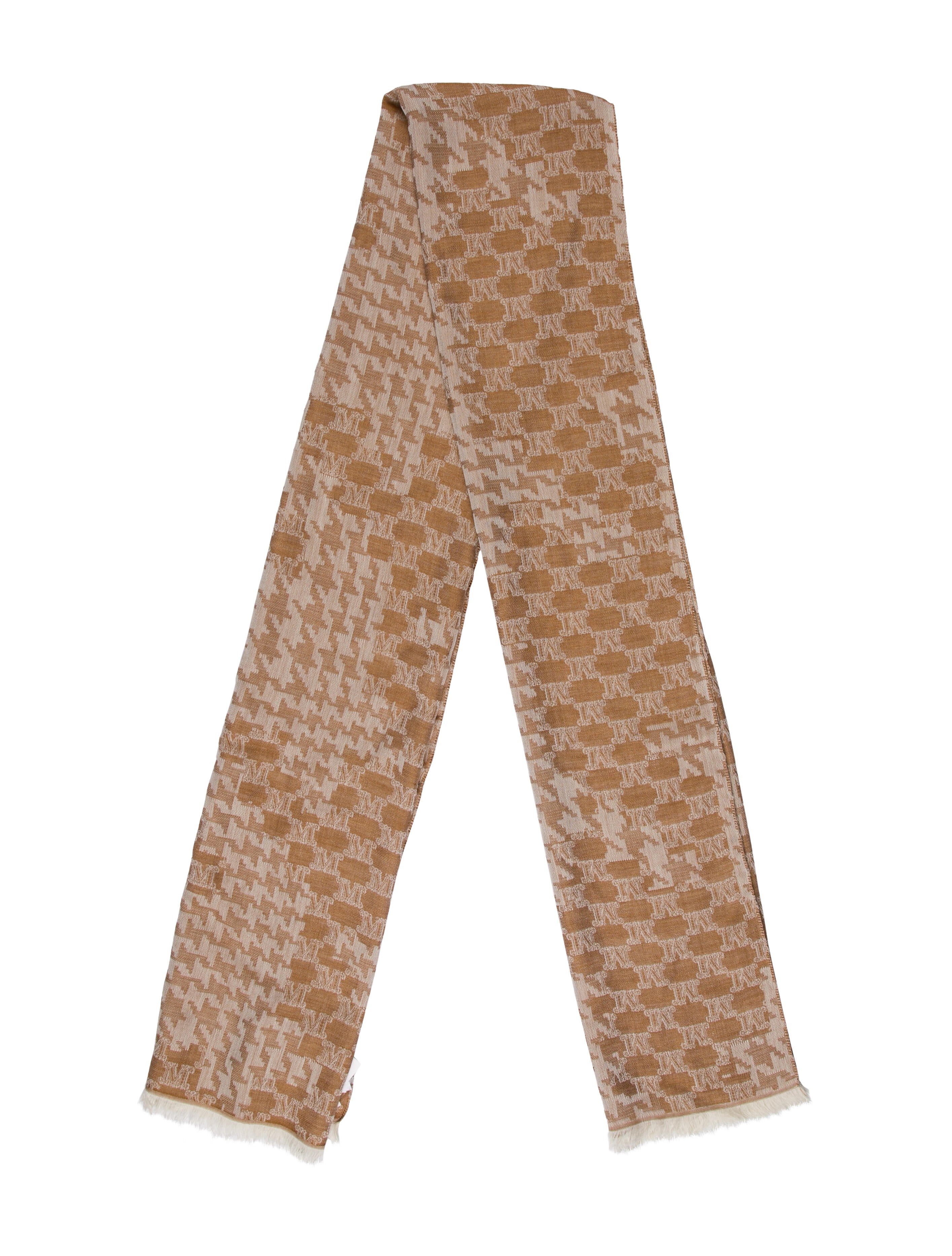 Max Mara Wool Printed Scarf