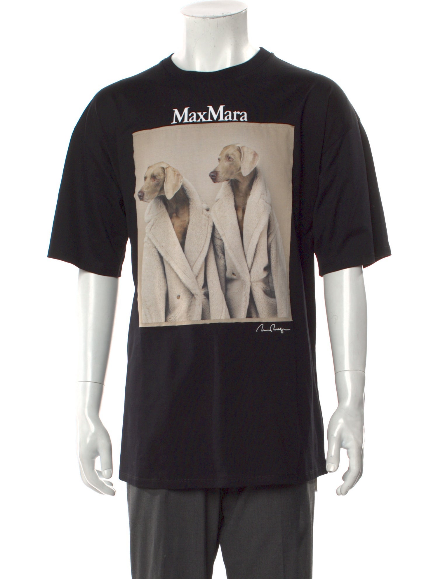 Max Mara Graphic Print Crew Neck T-Shirt w/ Tags