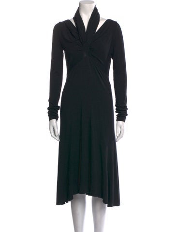 Max Mara Dresses Virgin Wool Midi Length Dress M