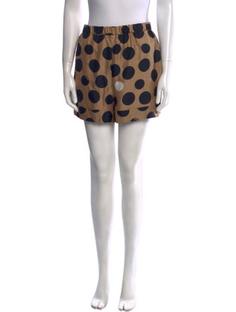 Max Mara Polka Dot Print Mini Shorts