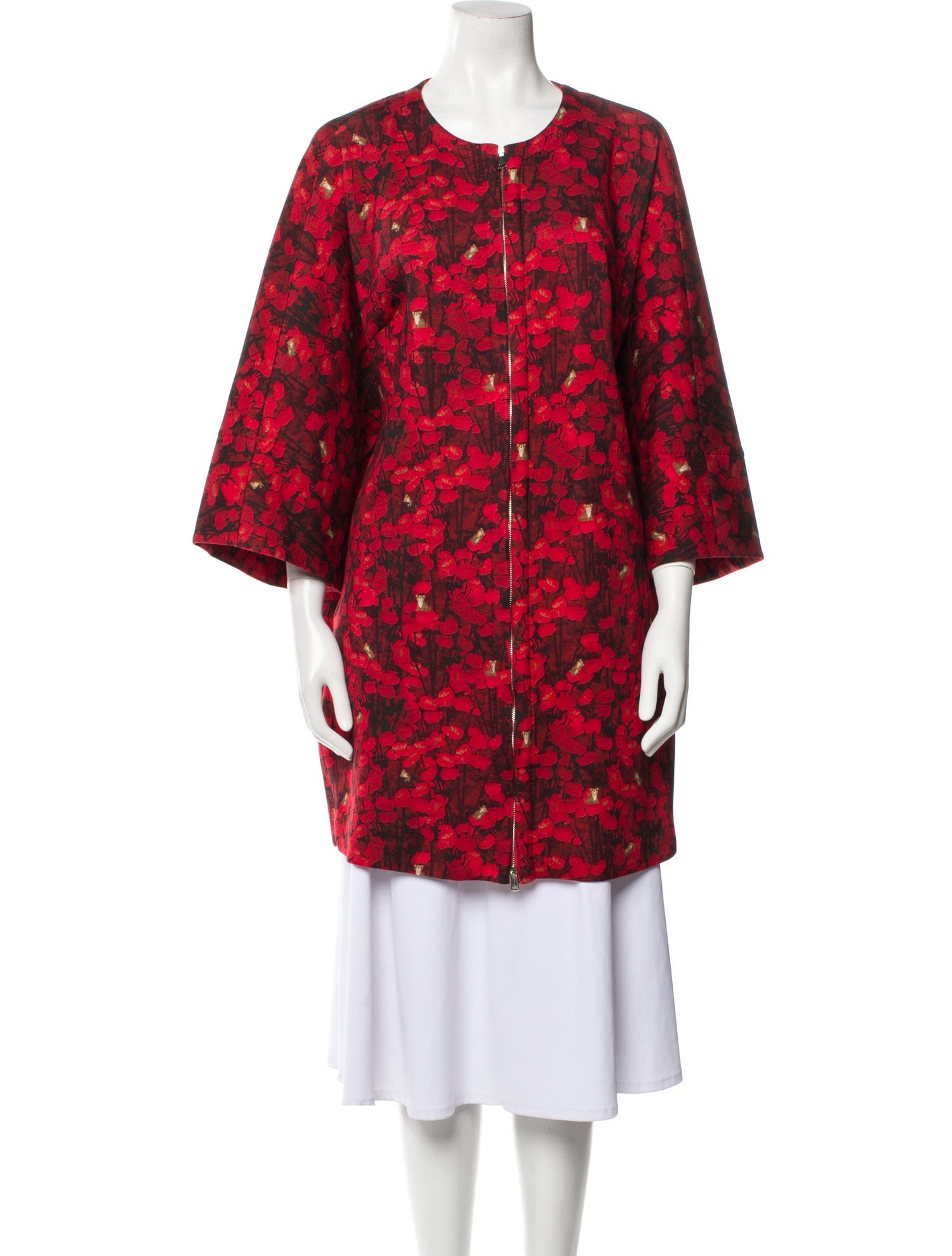 Max Mara Donare Floral Print Coat