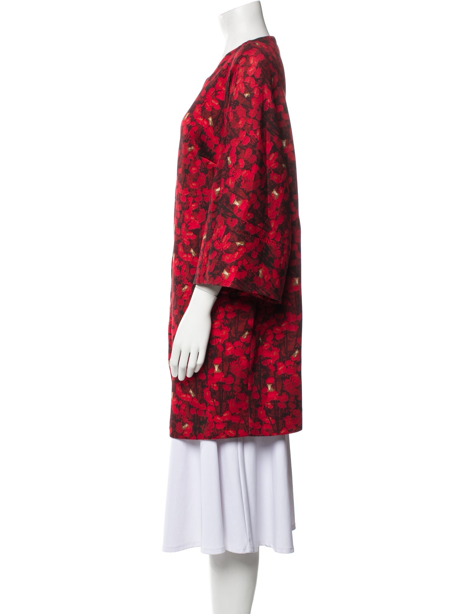 Max Mara Donare Floral Print Coat
